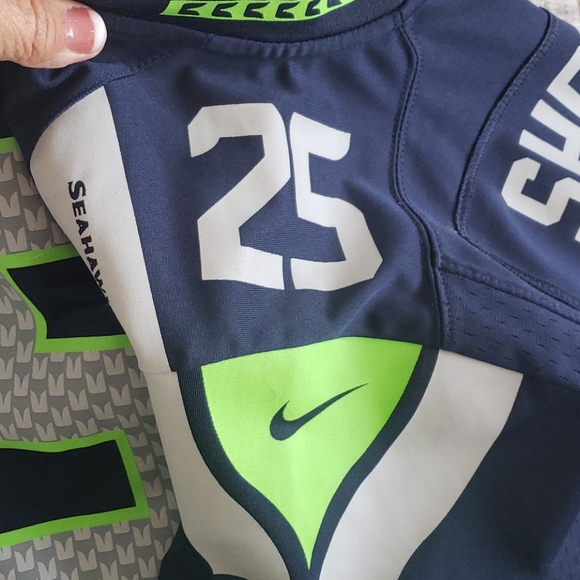 SEATTLE SEAHAWKS 'SHERMAN 25" Jersey, Size Medium - Picture 8 of 9